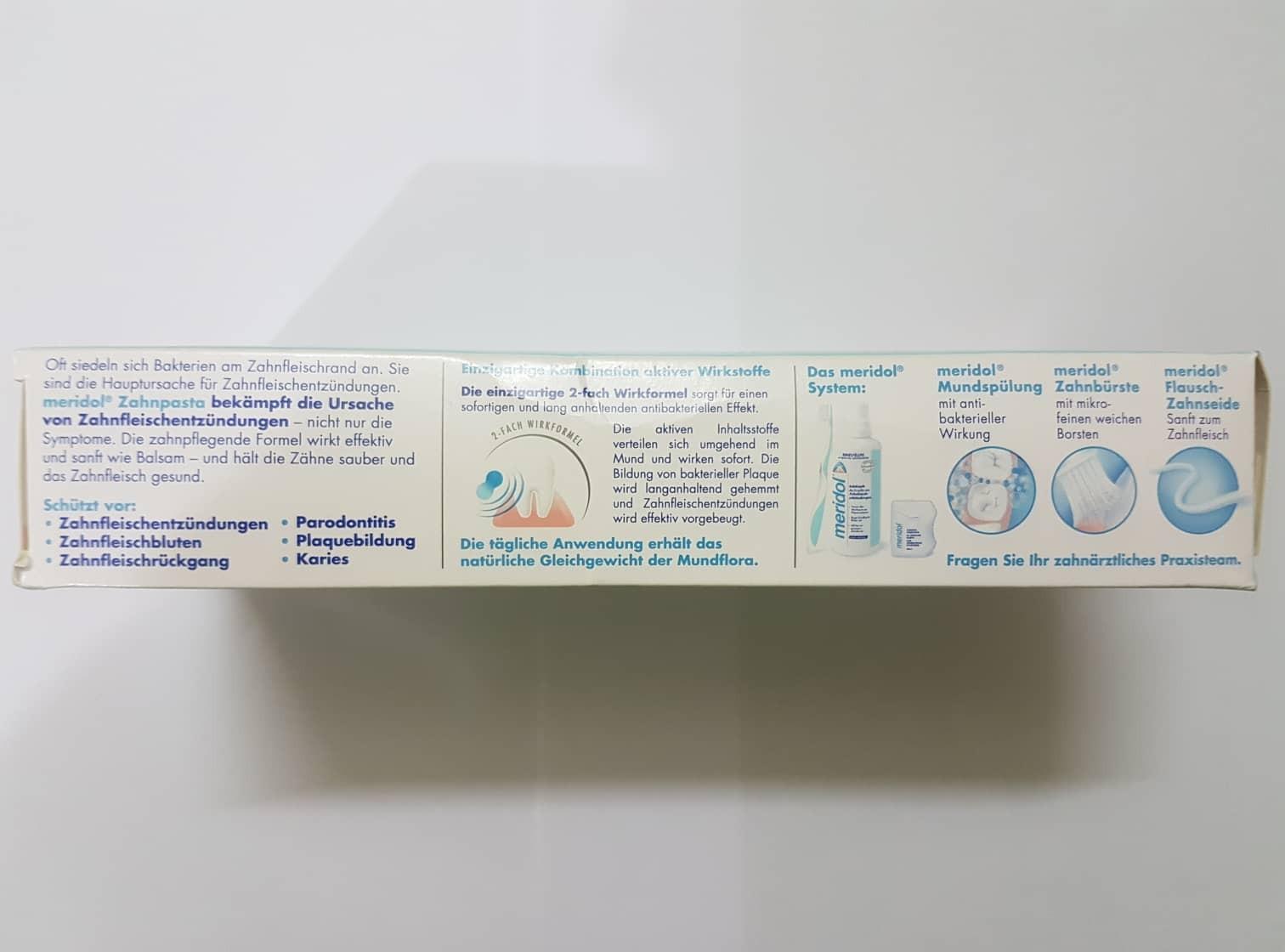 Kem đánh răng đôi Meridol 2 tuýp 75ml, xách tay Đức