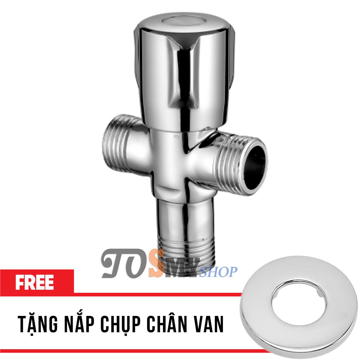 Van khoá nước 3 ngã cao cấp vt01 - tặng nắp chụp chân van