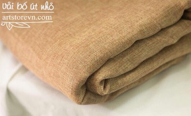 1 mét vải bố linen màu vàng bố (Khổ 1m5)