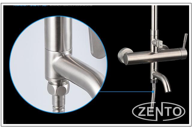 Bộ sen cây tắm nóng lạnh inox 304 Zento SUS8302