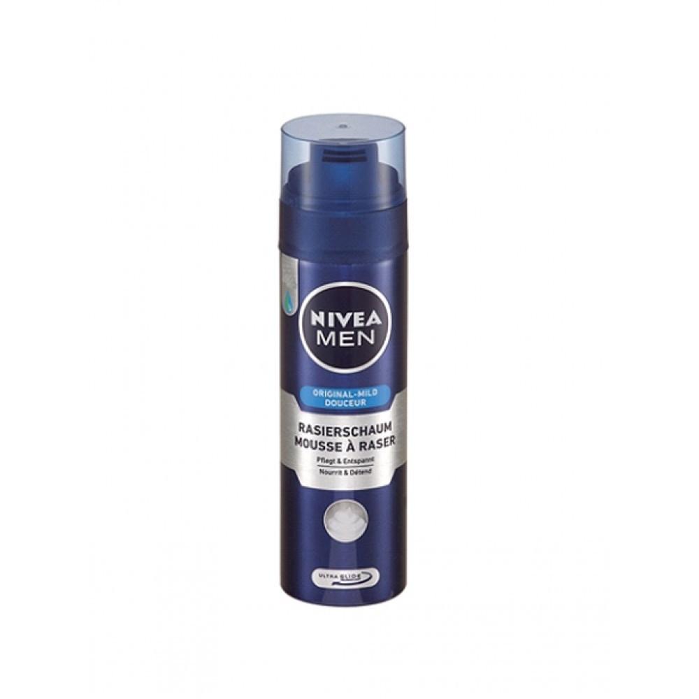 Bọt cạo râu NIVEA MEN Rasierschaum Mousse 200ml - Đức
