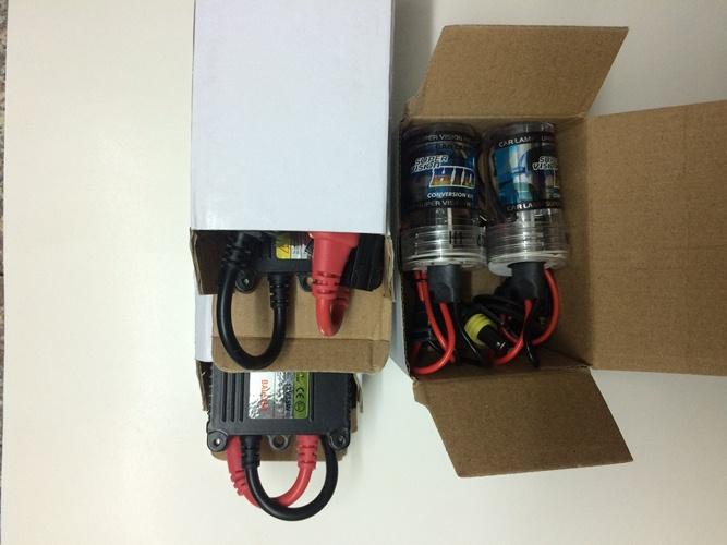 [HCM]Bộ đèn xenon HID H1 4300k 55w ( ánh sáng trắng  vang )