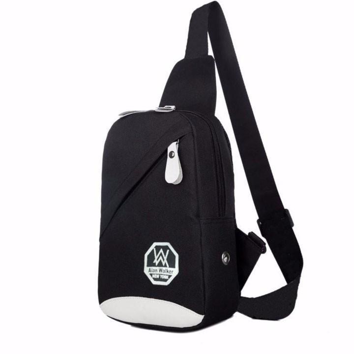 Túi đeo chéo kiểu dáng Alan Walker (Đen)