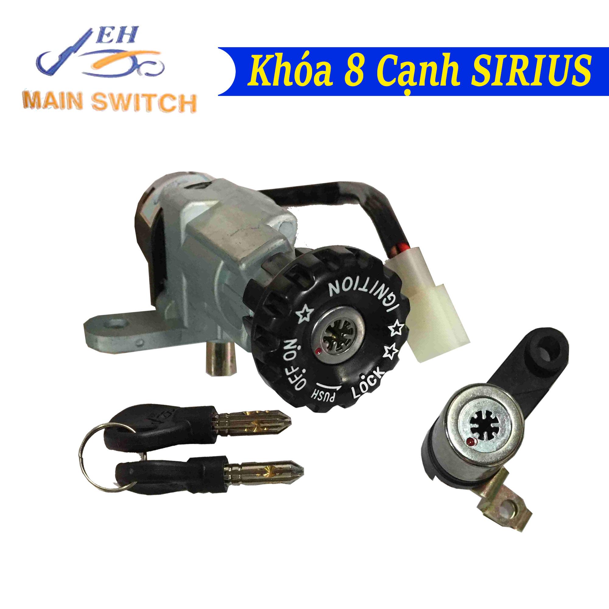 [HCM]Ổ Khóa Chống Trộm 8 Cạnh Xe Sirius