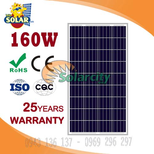 Tấm pin năng lượng mặt trời 150w Poly