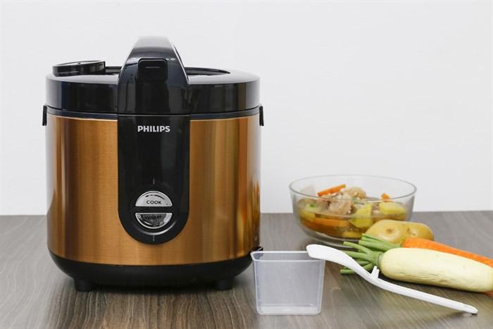 Nồi cơm điện nắp gài Philips HD3132/68 (Vàng Đồng)