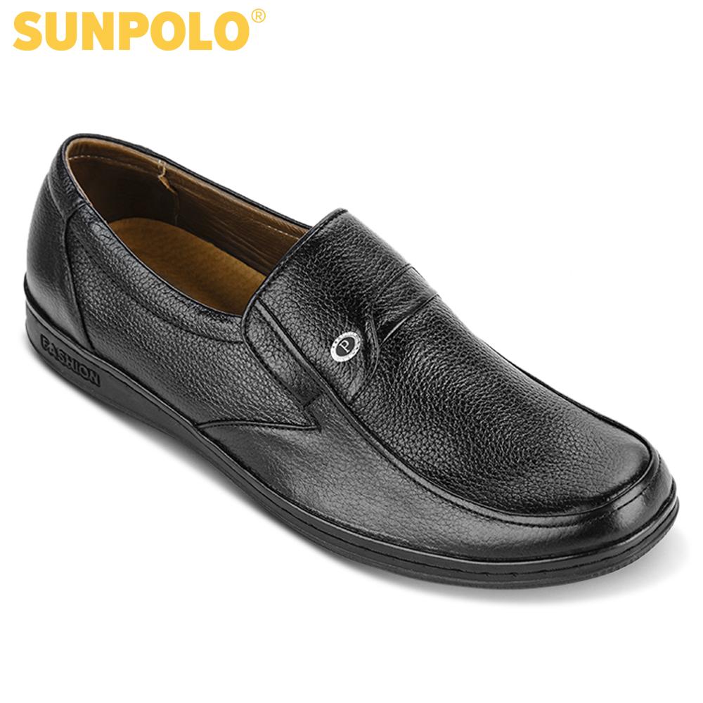 Men leather shoes sunpolo sus509d