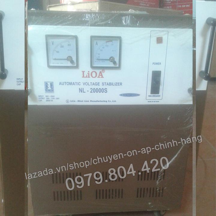 Ổn Áp Lioa 20KVA 1 Pha Dải 90-250V 100% Dây Đồng, Bảo Hành 3 Năm ( NL-20.000S )