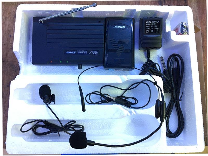 [HCM]Micro không dây đeo tai gài áo boss TM-555