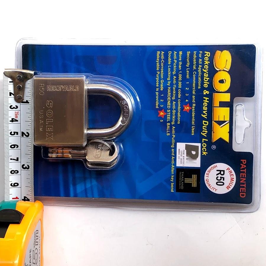 Khóa Solex Premium Thailand R50 (Vàng đồng)