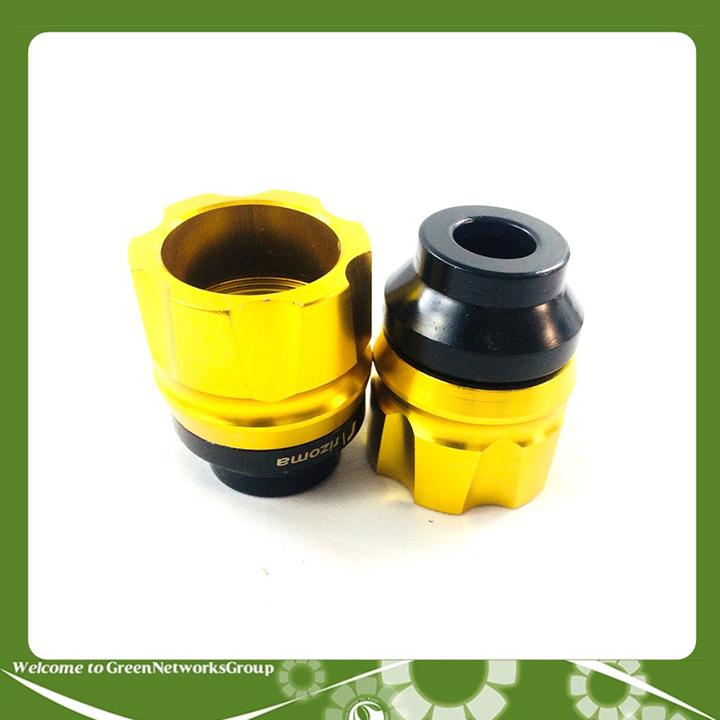 [ƯU ĐÃI] Combo Gù chống đổ trước đỗ sau cho xe máy GreenNetworks (màu vàng)