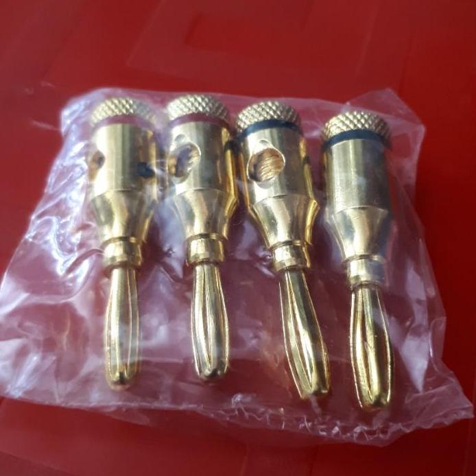 4 jack bắp chuối màu vàng bằng đồng