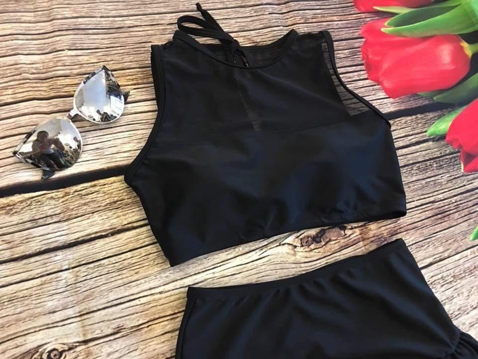 [HCM]Bikini croptop phối lưới