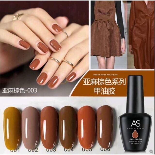 1 set 6 chai sơn seri Linen brown