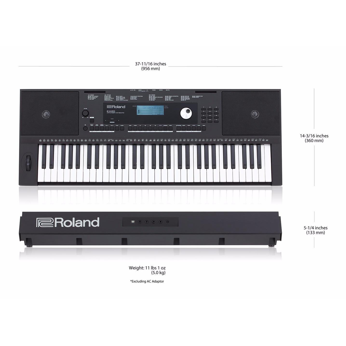 Đàn Organ Roland EX20A New 2019 ( Tặng Chân + adaptor + giá nhạc )