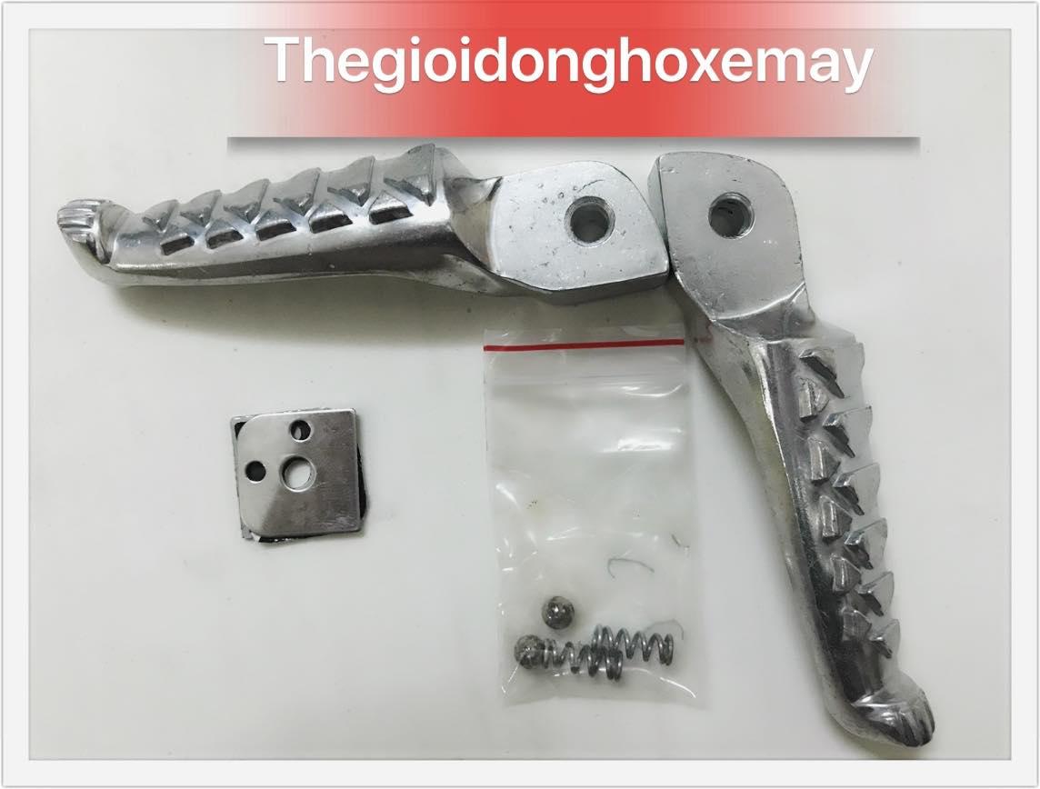 Gác chân sau xe máy bằng nhôm