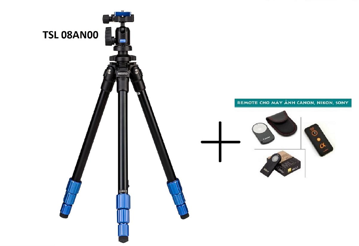 Chân máy ảnh Benro TSL08AN00 + Remote cho máy ảnh