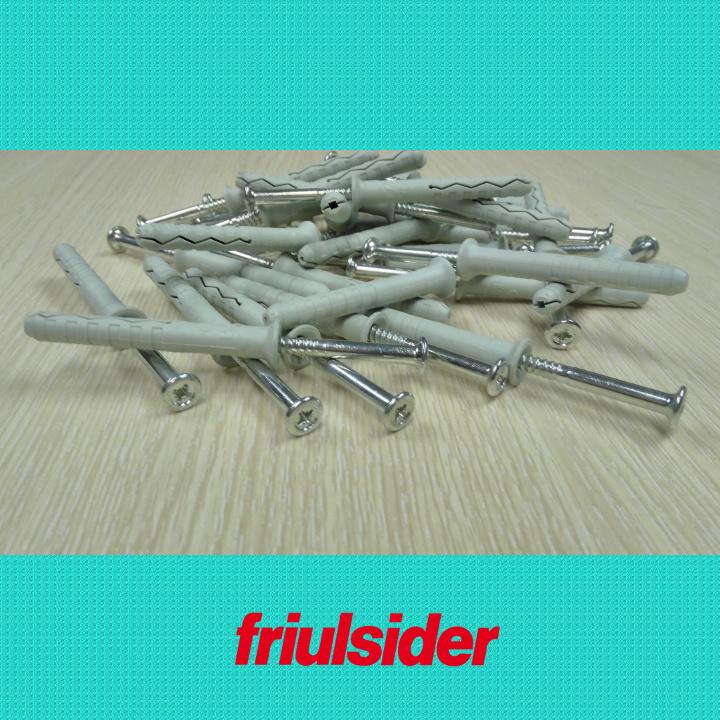 [HCM]Túi 25 cái tắc kê nhựa cao cấp Friulsider TSS 8x60 (SX tại Ý có kèm theo vít)