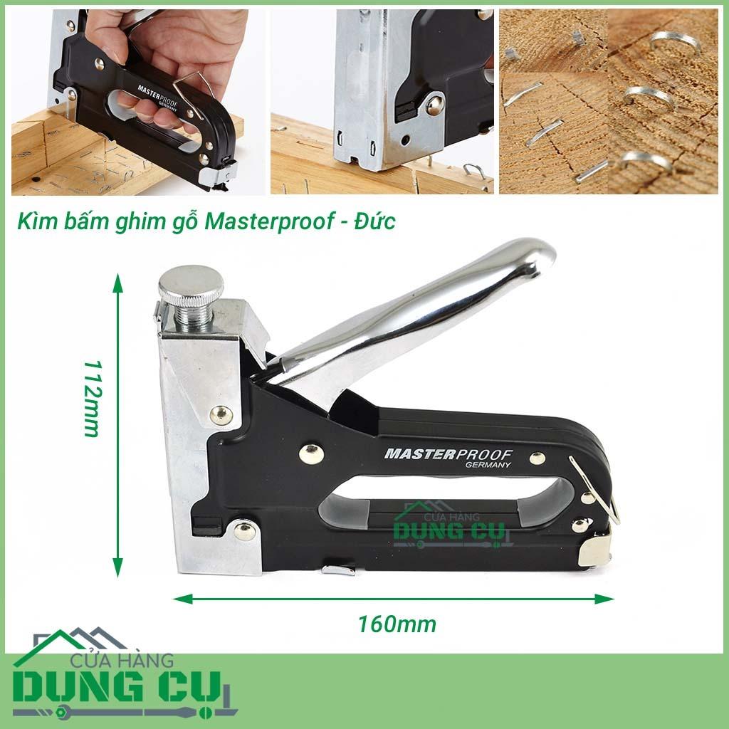 Kìm bấm ghim gỗ chữ U, chữ T, ghim thường MasterProof - Đức