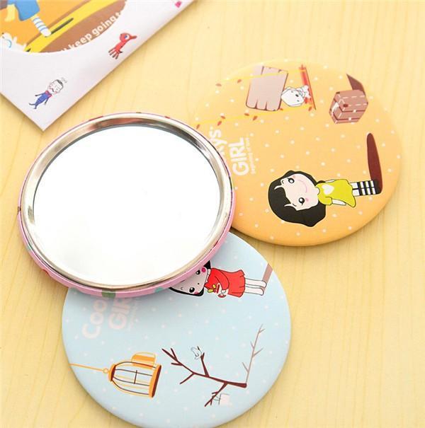 Combo 3 Gương cầm tay mini phong cách Hàn Quốc (Hình ngẫu nhiên)