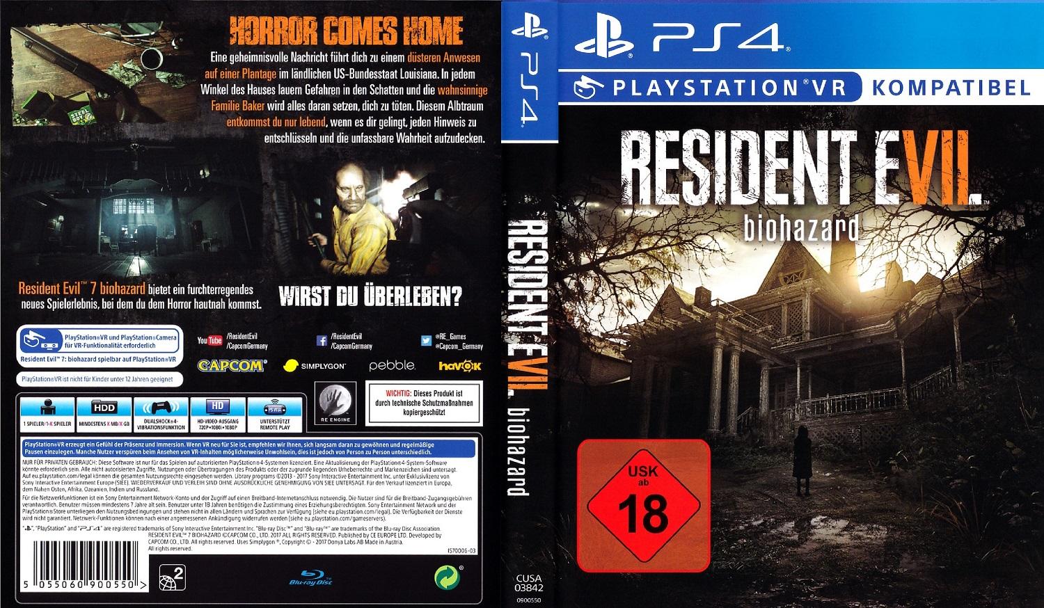 Game Resident Evil 7 Biohazard Gold Edition Ps4