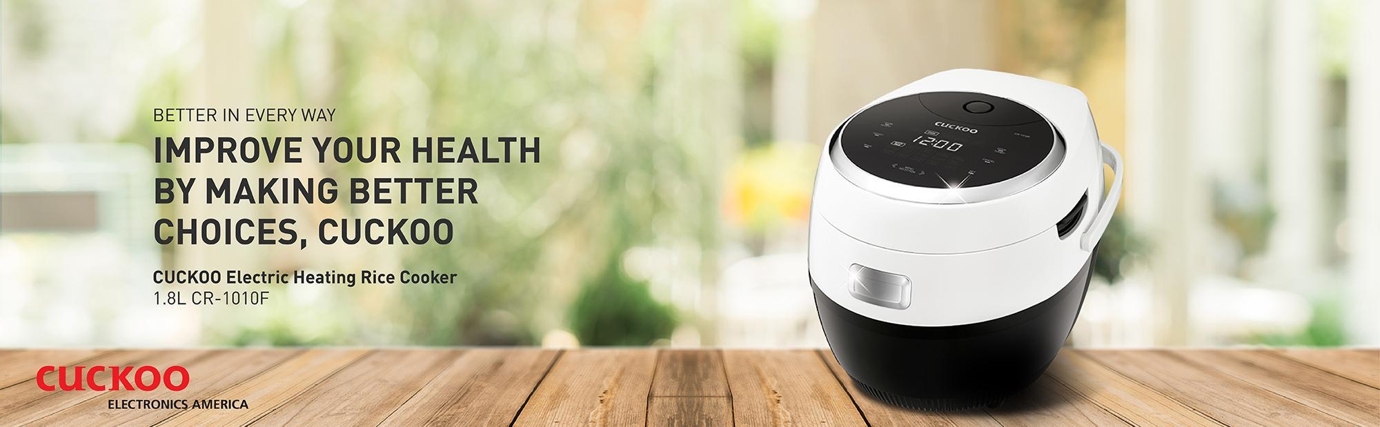 Nồi cơm điện tử Cuckoo CR-1010F 1.8L (Trắng)