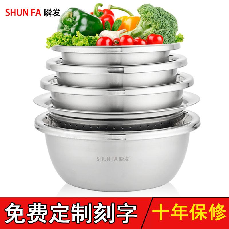 Đồ Gia Dụng Dày Hình Tròn Bếp Trứng Chậu Inox