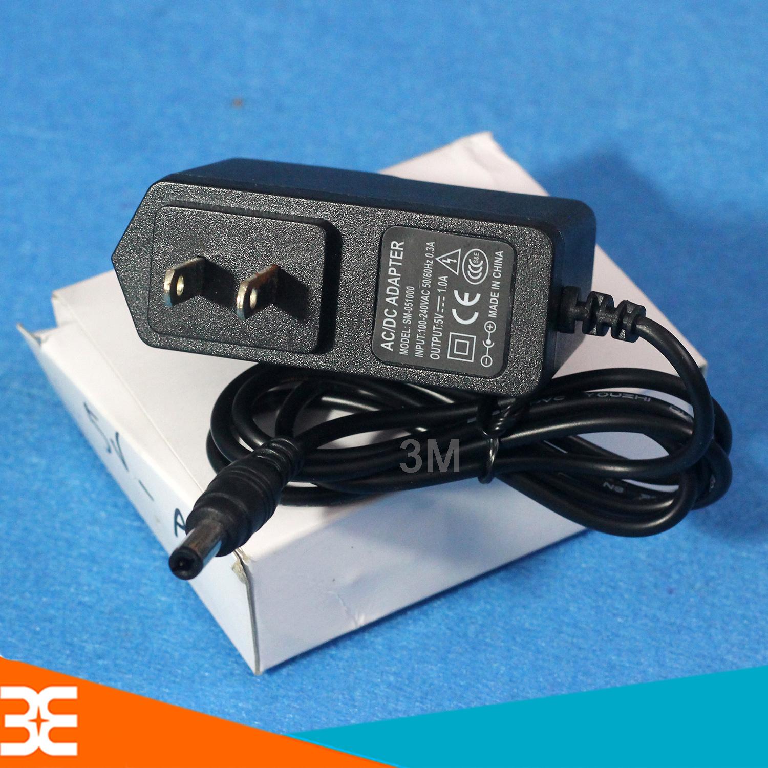 Nguồn Adapter 5V-1A 5.5x2.1mm(BH 3 tháng)