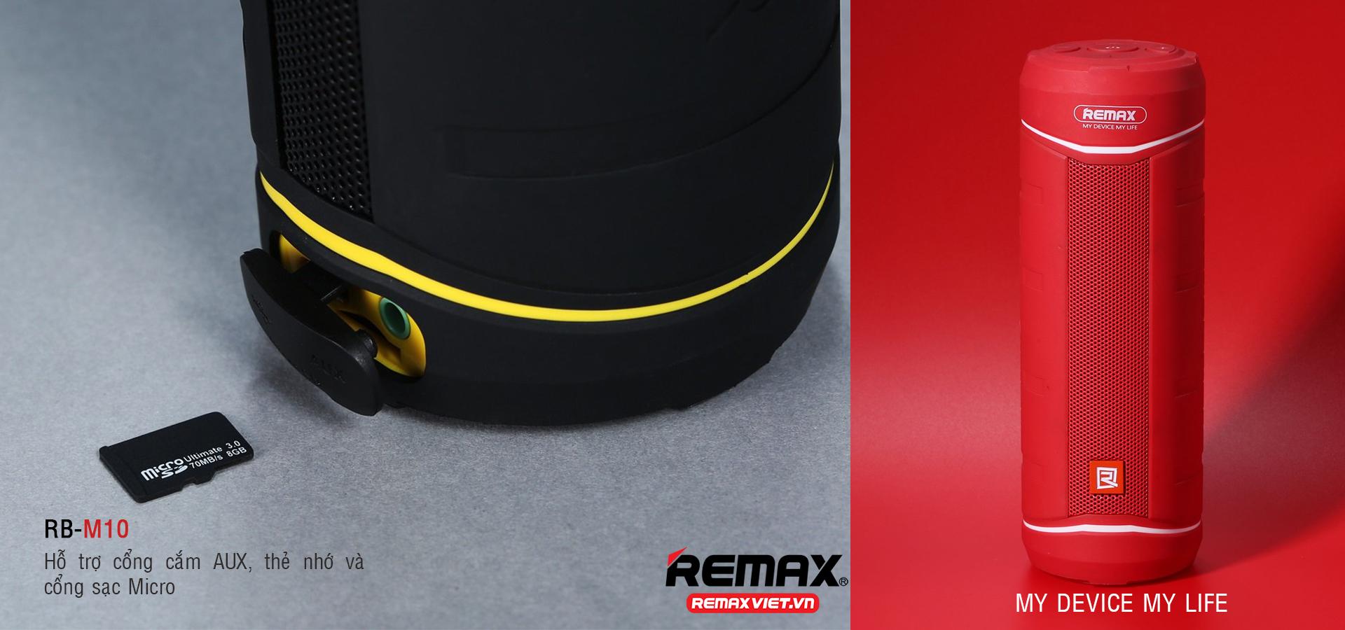 Loa Bluetooth xách tay chống nước Remax RB-M10