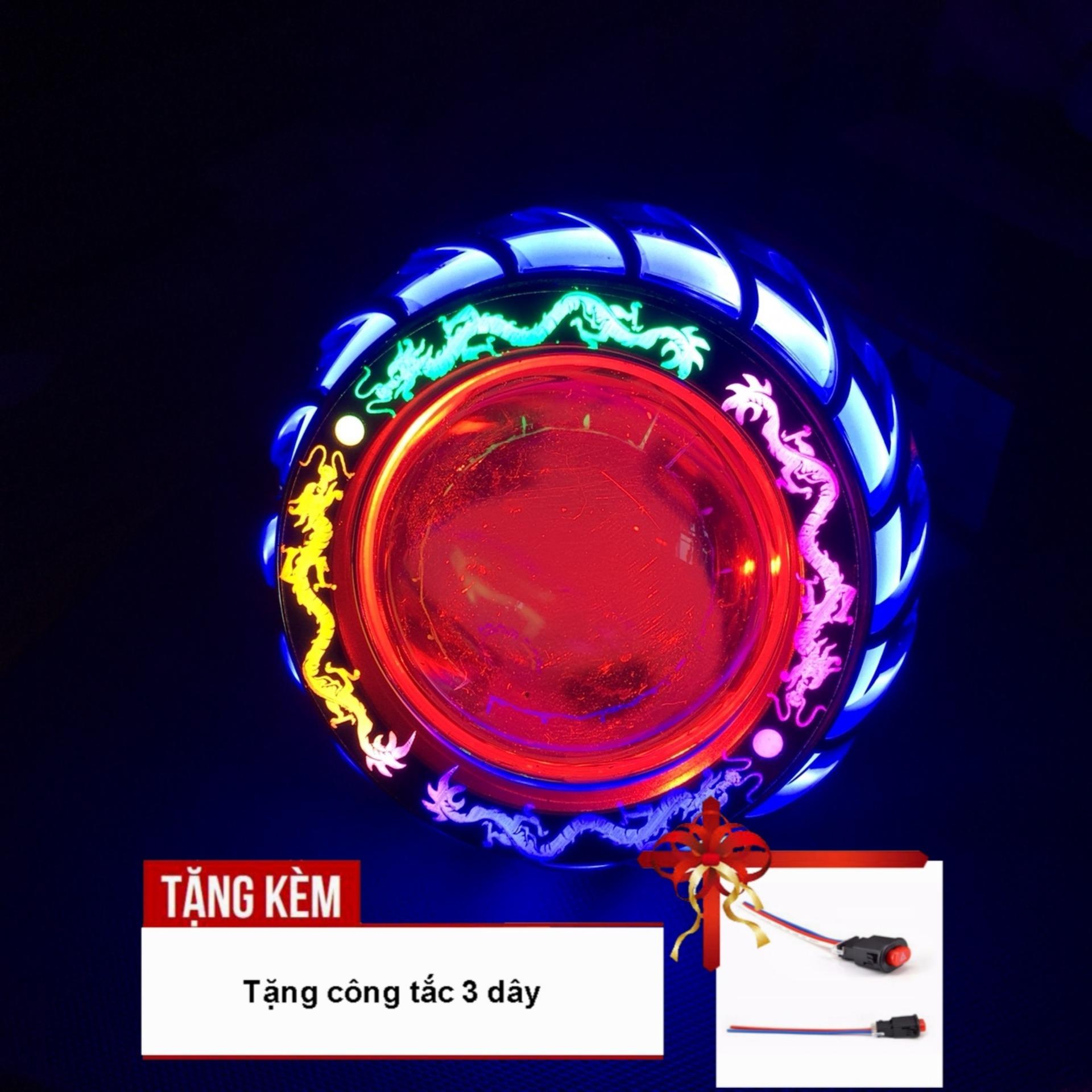 Đèn LED U14 viền độ hình rồng -gắn xe siêu chất  G143