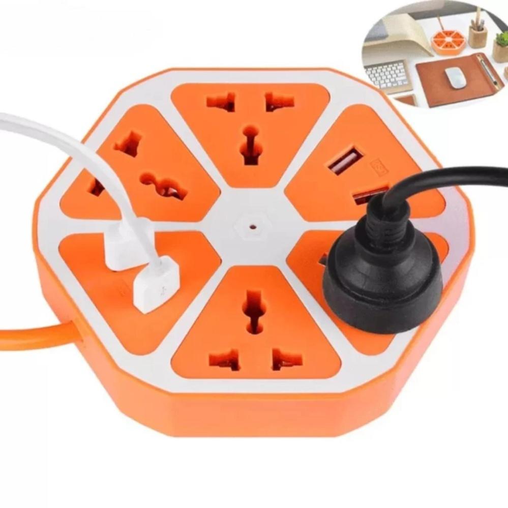 Ổ cắm điện đa năng có cổng usb hình trái cam