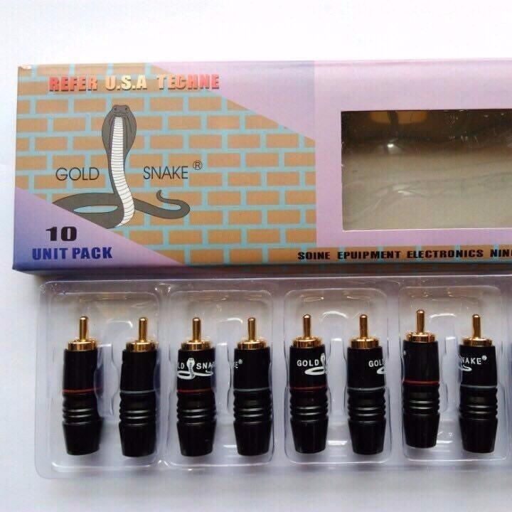 JẮCK BÔNG SEN - GOLD SNACKER - RCA-ĐẦU HÀN [2 chiếc ]