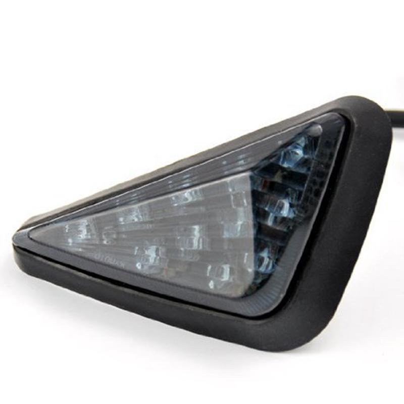 Smoke Triangle Flush Mount LED Turn Signals Blinker