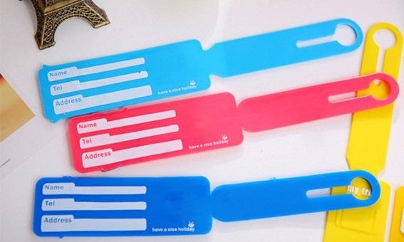 Thẻ hành lý nhựa dẻo - Silicon Name Tag