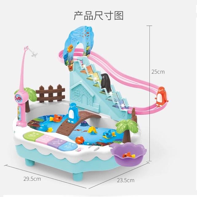 Đồ chơi Câu cá , trèo thang , đàn 3in1