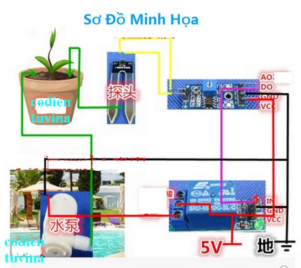 Bộ kit tạo máy tưới cây tự động DIY