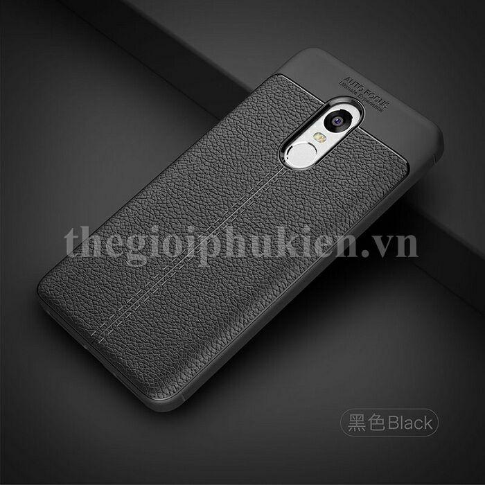 Ốp lưng cho Xiaomi Redmi Note 4x dẻo thời trang giả da  - Hàng nhập khẩu