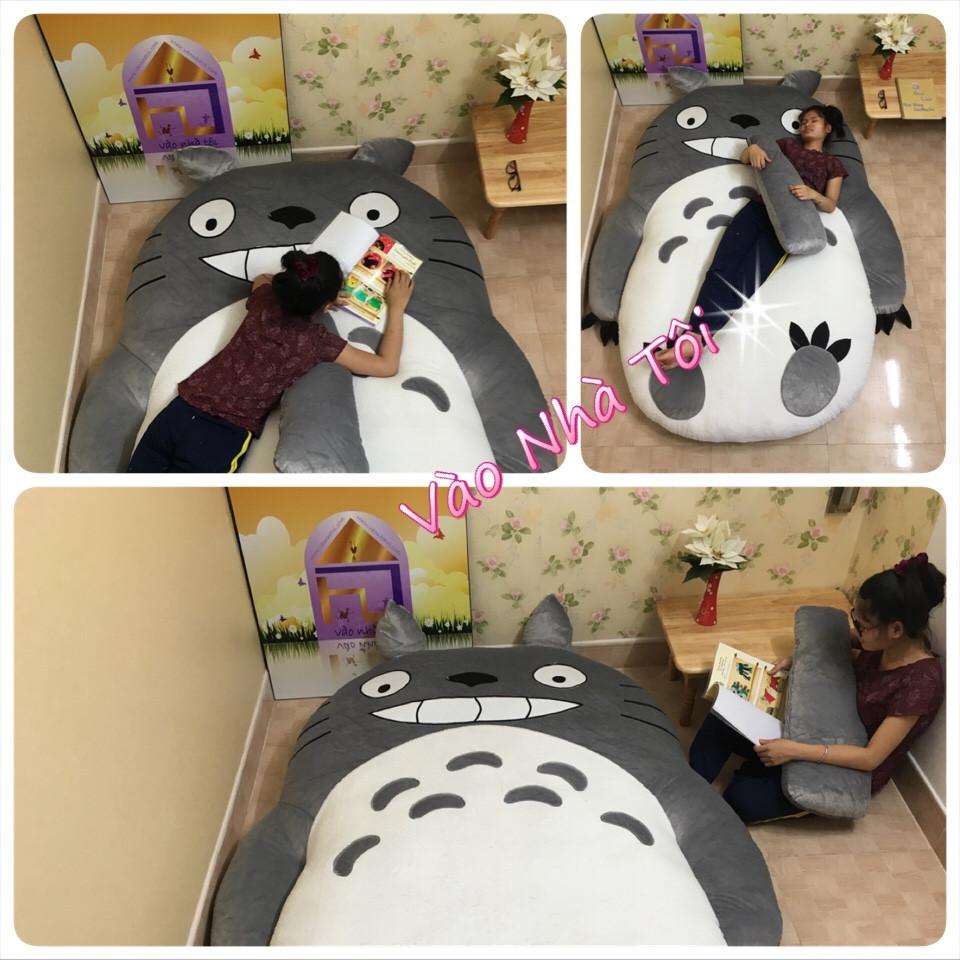Giường Thú Bông Cao Cấp Nhật Bản Totoro cười Vao Nha Toi BA0003