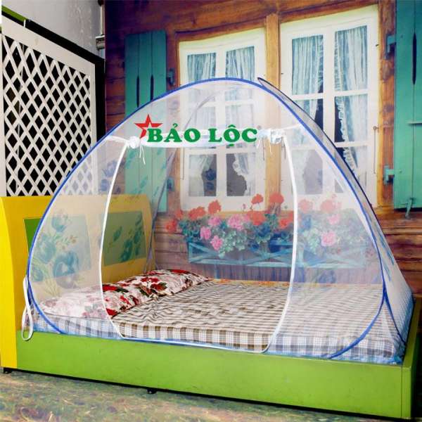 Mùng Tự Bung Bảo Lộc Cao Cấp 2m2 có 2 cửa Bảo Lộc