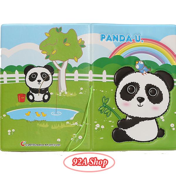 Vỏ hộ chiếu Passport Gấu Panda 3D