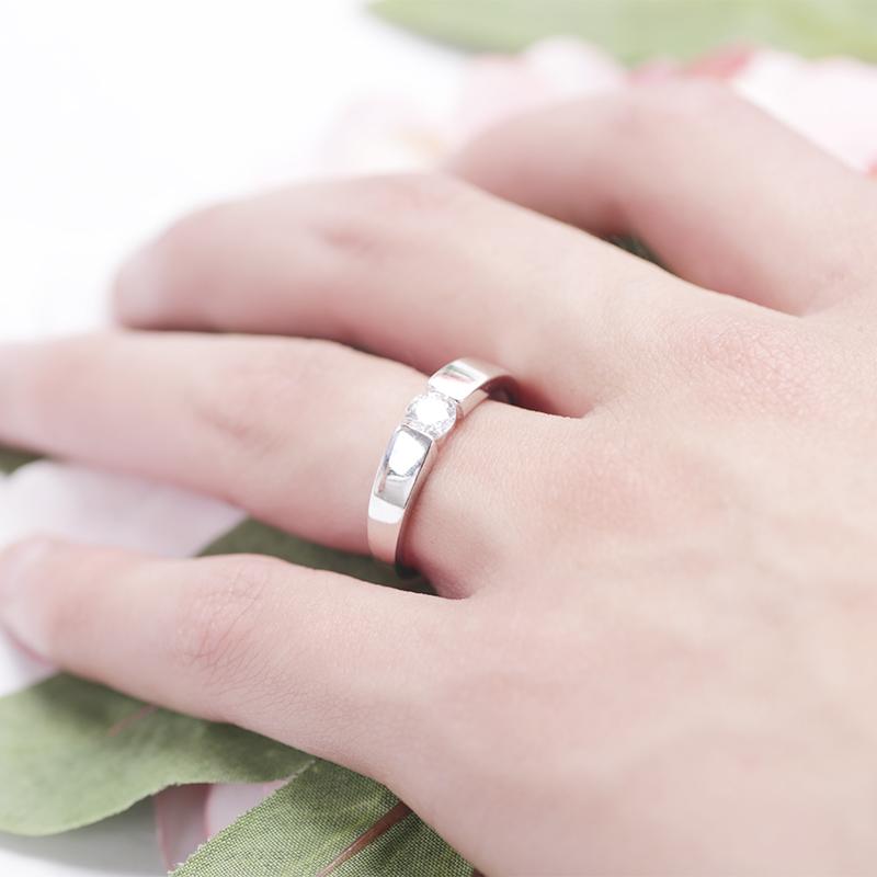 Nhẫn cặp tình yêu tự điều chỉnh kích thước bạc s925 cao cấp kèm hộp