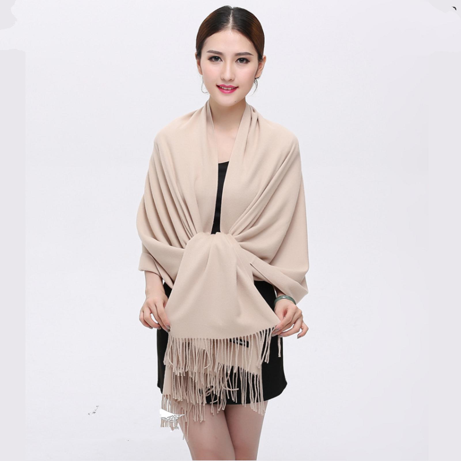 Khăn choàng cổ Cao cấp  cashmere một màu 04