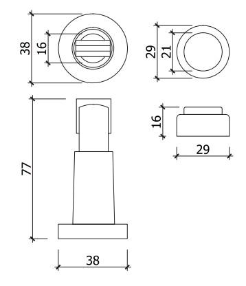 [HCM]Hít cửa VICKINI 45305.001 (Màu Trắng)