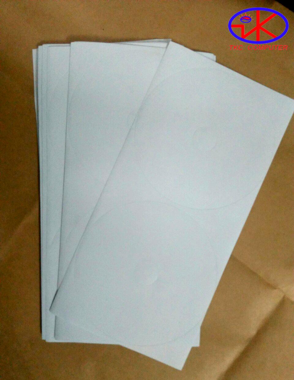 Decal dán nhãn đĩa Xấp 100 tờ