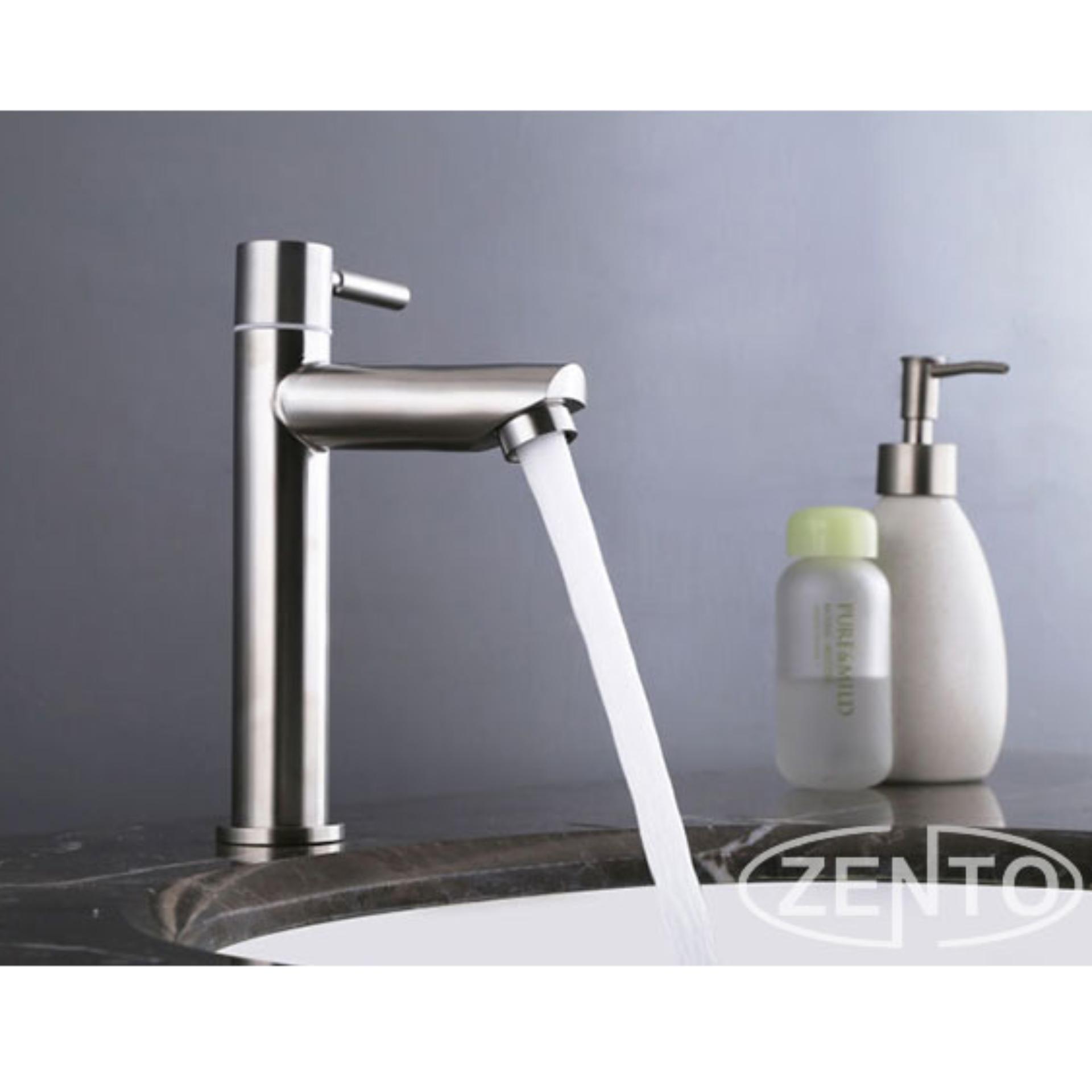 Vòi lavabo lạnh inox304 Zento SUS2112