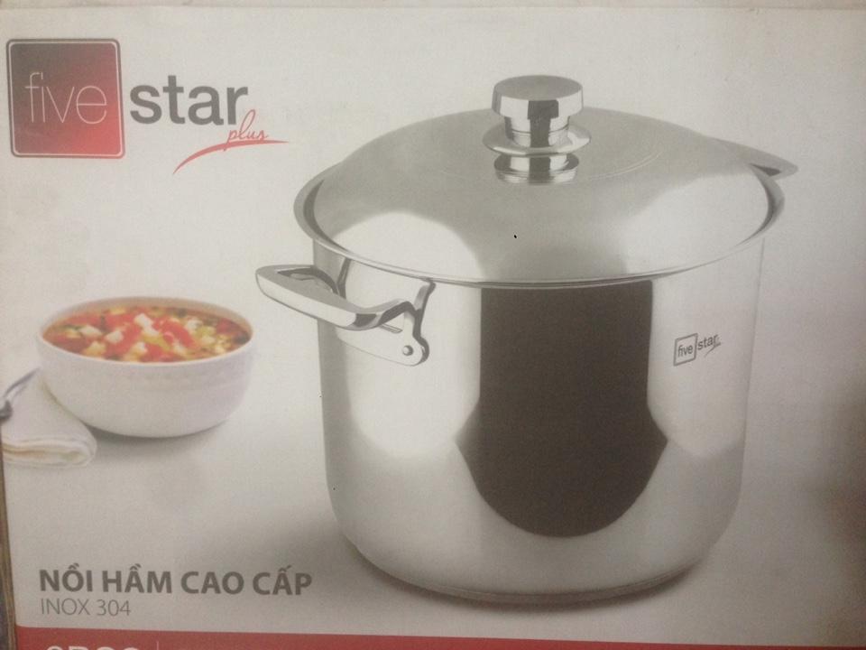 Nồi Luộc Gà Inox 304 quai đúc Fivestar 36cm (thân cao)