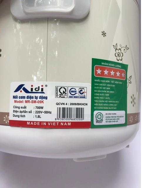 Nồi cơm điện Aidi 1.8l
