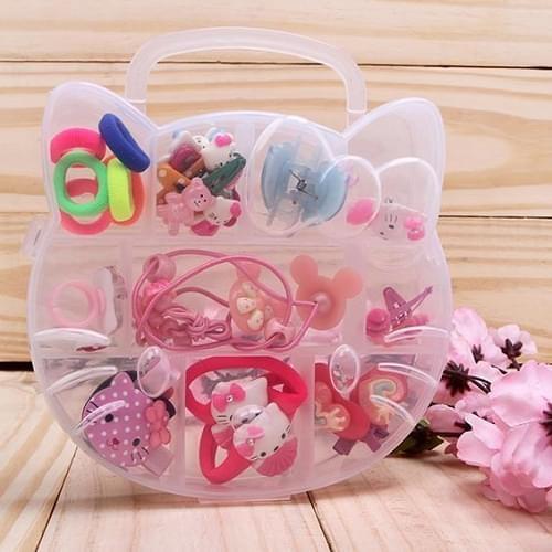Bộ phụ kiện tóc trẻ em mèo Kitty