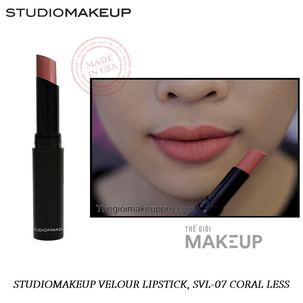 Son Lì Studiomakeup Velour Lipstick Svl-07 Coral Less