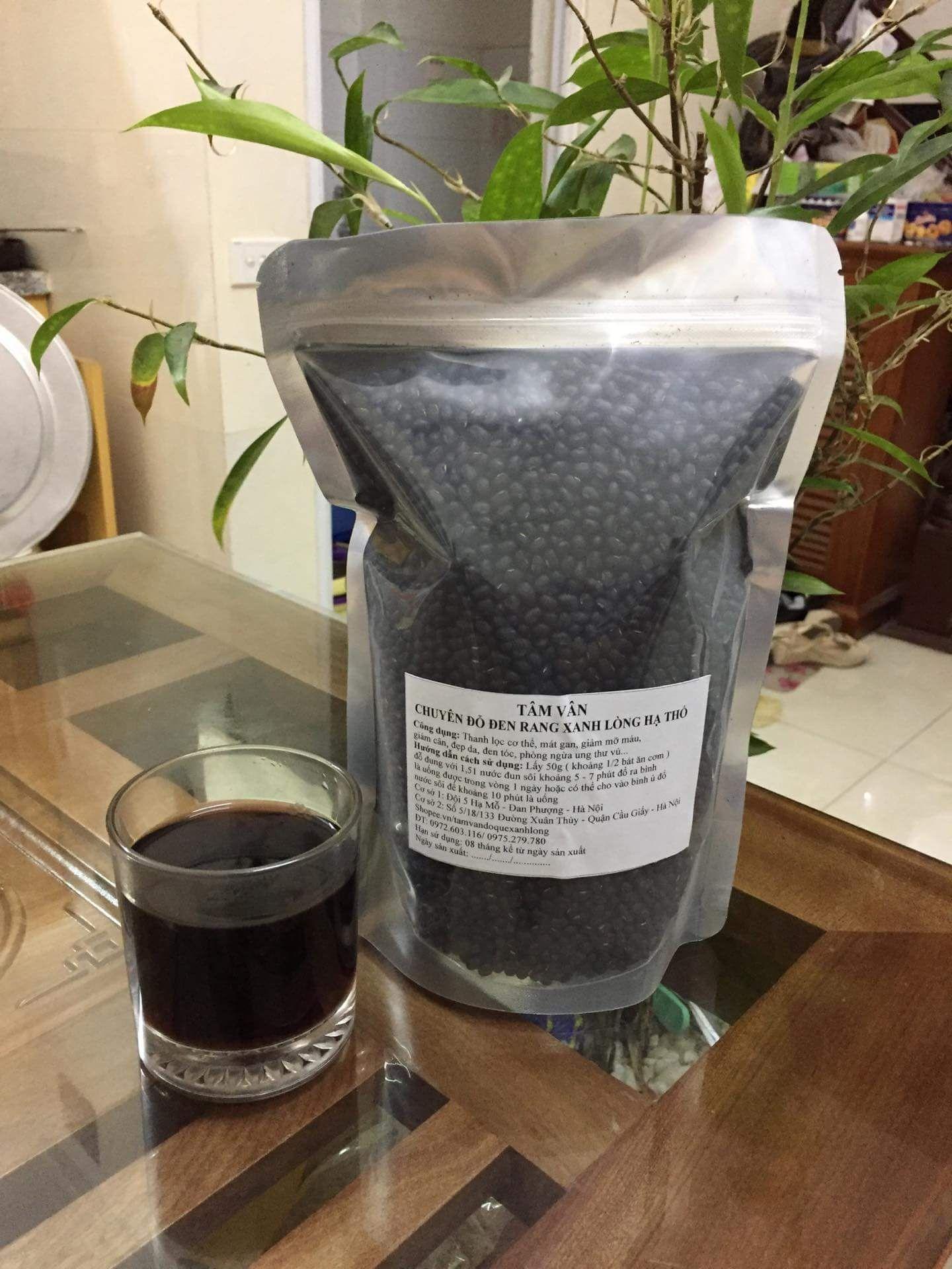 Đỗ đen rang xanh lòng hạ thổ(1kg)